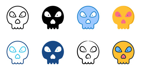 Mystical icon set multiple style collection 
