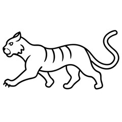 Obraz premium vector illustration of a tiger