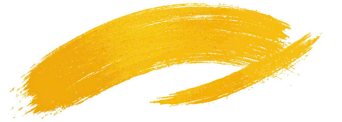 Bright, irregular, curved, yellow shape