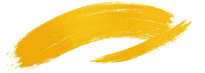 Bright, irregular, curved, yellow shape