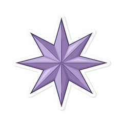 Obraz premium Lavender star graphic