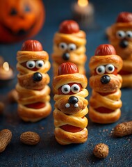 Spooky Sausage Mummies Halloween Kid Friendly Food