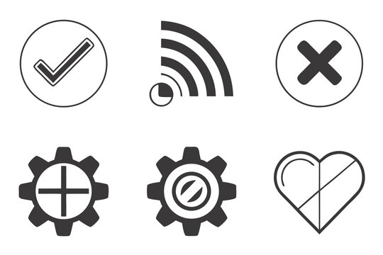 Collection of Modern Flat Icons for Digital Use.
