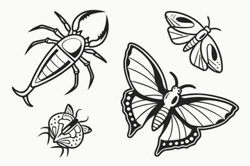 Stylized Insects and Arthropods Collection.