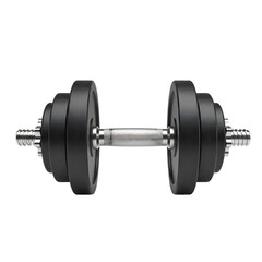 Fototapeta premium Adjustable dumbbell set isolated on transparent background