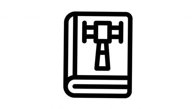 law minimalist stroke animation