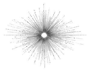 Obraz premium Abstract radial burst (1)