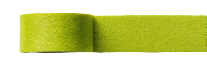 Bright lime green ribbon, textured