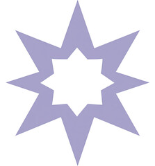 Obraz premium Lavender starburst graphic