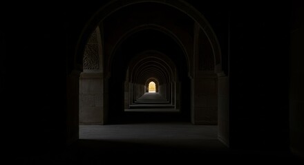 Dark Archway Corridor, Mysterious Pathway