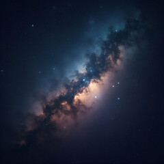 Fototapeta premium Radiant Milky Way Galaxy in Cosmic Night