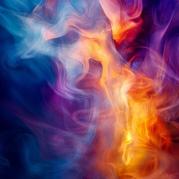 Shifting Paradigms III Fluid abstract shapes morphing with each subtle shift vibrant and dynamic