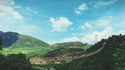 panoramic view of the city from above