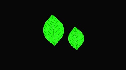 Digital design element animated green leaves pixel art nature looping background abstract motion graphics video game. Animated green leaves pixel art nature looping background. - Powered by Adobe