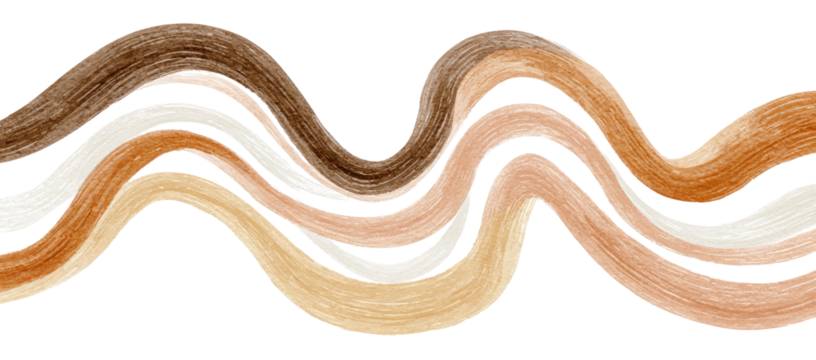 Wavy Hair Color Swatches