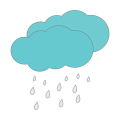cloud and rain drops