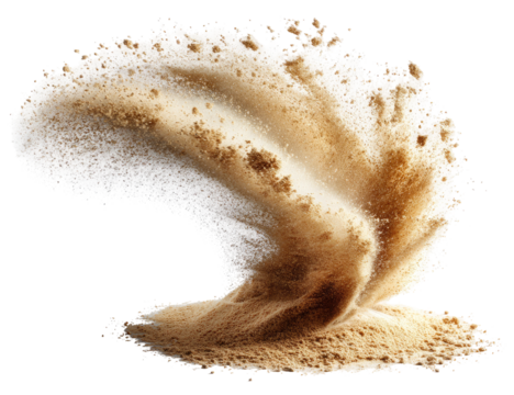 Abstract sand explosion