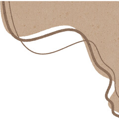 Abstract brown paper texture with wavy lines creating natural and artistic background