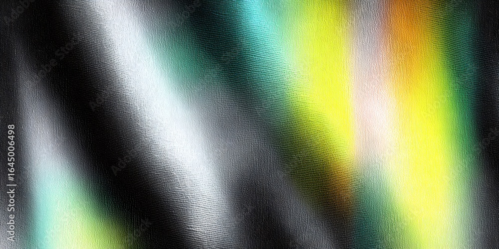 Poster colorful diagonal stripes intersecting, forming dynamic textural pattern with gradient blending effe