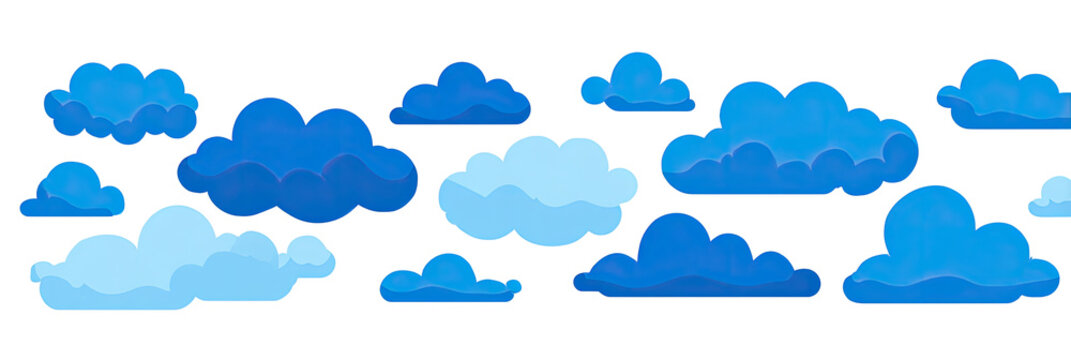 Pixelated blue clouds (1)