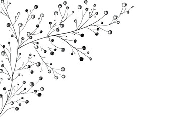 Dark abstract floral design