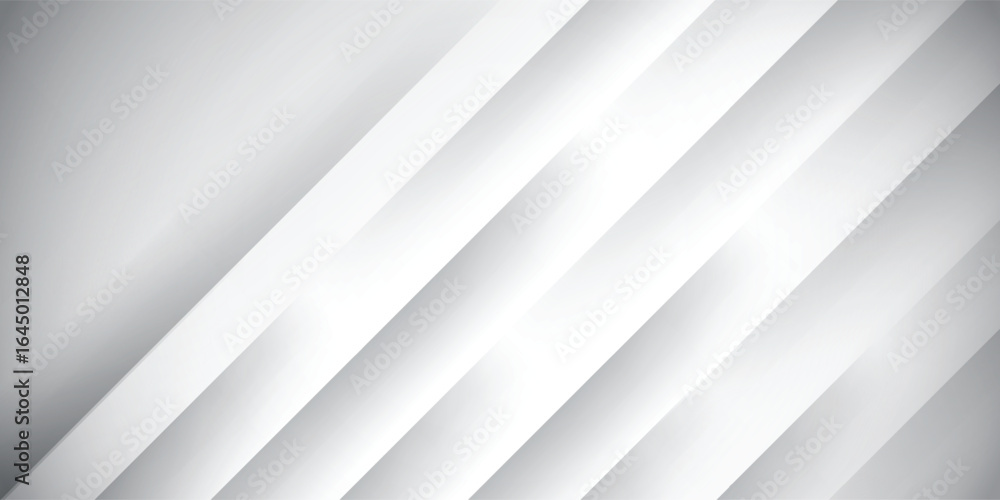 Poster the white background with several diagonal lines of varying opacity having a gray gradation. vector