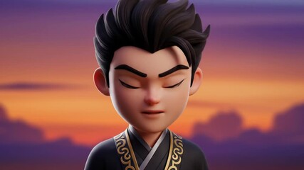 Animated Asian Boy Expressions
