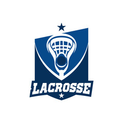 Lax Lacrosse Logo Team Sports Academy Template Vector