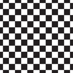 Fototapeta premium Seamless Checkered Design Silhouette | Black Vector Art