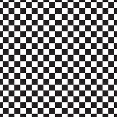 Fototapeta premium Seamless Checkered Design Silhouette | Black Vector Art