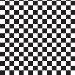 Fototapeta premium Seamless Checkered Design Silhouette | Black Vector Art