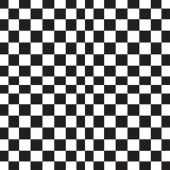 Fototapeta premium Seamless Checkered Design Silhouette | Black Vector Art