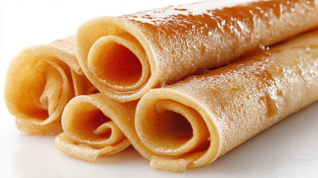 Close up of a Bengali sweet Patishapta pitha