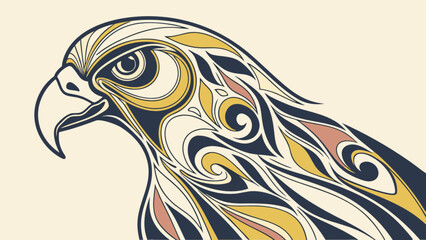 Abstract eagle vector illustration artwork design for graphic designers and bird lovers project design