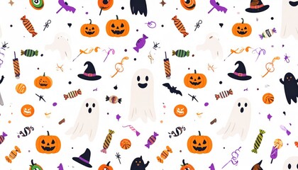 Halloween pattern background