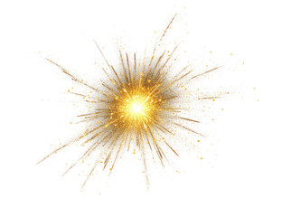 Exploding starburst of light