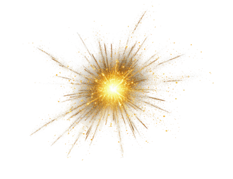 Exploding starburst of light