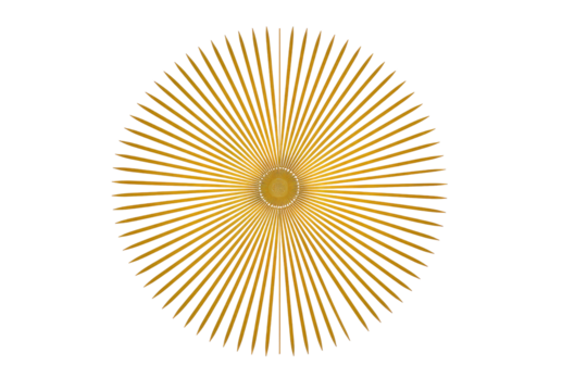 Circular radiating pattern