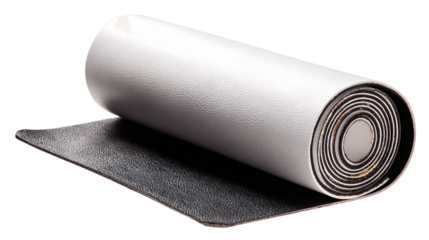 An individual designer leather desk mat, white background --ar 16:9