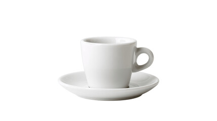 An individual premium porcelain espresso cup, white background --ar 16:9