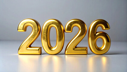 Golden number 2026. New Year.
