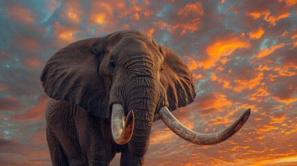 potrait of majestic elephant