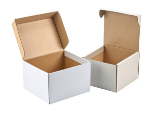 open cardboard box