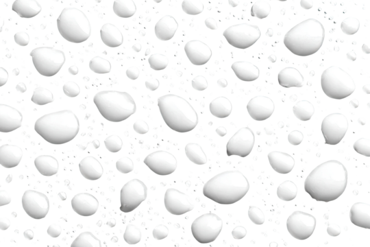 Abstract pattern of white shapes on a black background