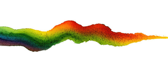 Abstract rainbow streamer