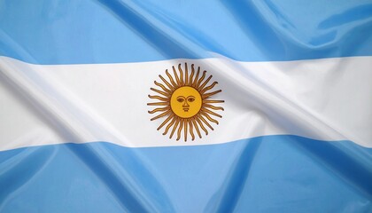 A full frame image of the Argentine flag

