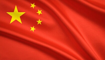 A full frame image of the china flag

