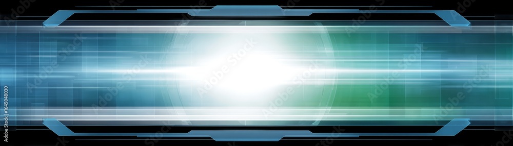 Poster abstract futuristic technology background with dynamic flowing lines and glowing particle effects a 