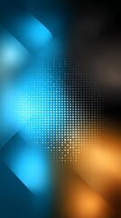Intricate abstract blue background featuring a dynamic array of geometric squares and tiny dots.