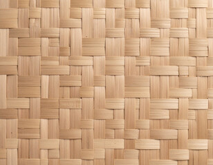 Wooden brown texture background of a woven bamboo 